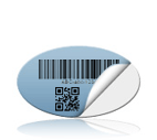 Online ovale Bar-Code QR-Code Etiketten Aufkleber Druckerei bestellen und drucken