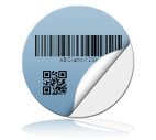 Online runde Bar-Code QR-Code Etiketten Aufkleber Druckerei bestellen und drucken