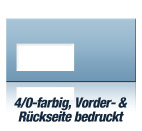 Briefumschläge DIN Lang mit Fenster, Haftkleber: Gedruckt auf Premium-Offsetpapier mit hohem Weißgrad und 1,25-fachem Papiervolumen.