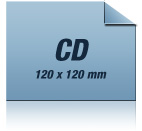 CD-Cover : Auffällig, ungewöhnlich, also einfach quadratisch, praktisch, gut.