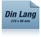 Flyer DIN Lang : Der Klassisch–Elegante, vermittelt mit einem Hauch von Eleganz Wertigkeit und Vertrauen.