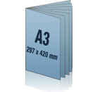 Magazine Druck DIN A3 hoch (297 x 420 mm)
